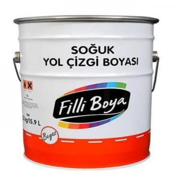 Boya Yol Çizgi Çember Beyaz...