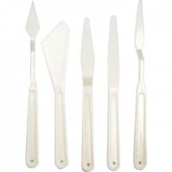 Plastik Spatula Set Beyaz...